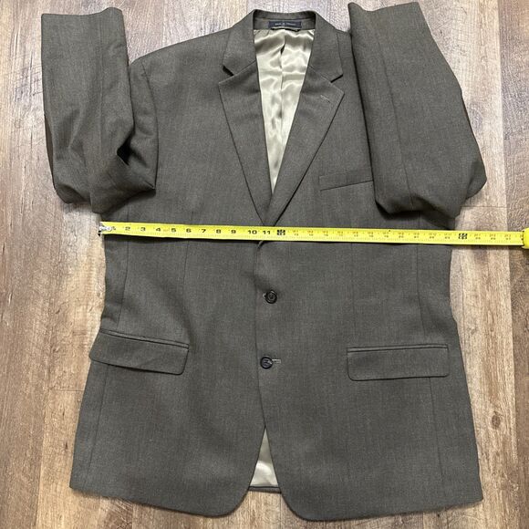 Ralph Lauren Herringbone Equestrian Blazer Sport Coat W/Elbow Patches Size 46R - Picture 7 of 16